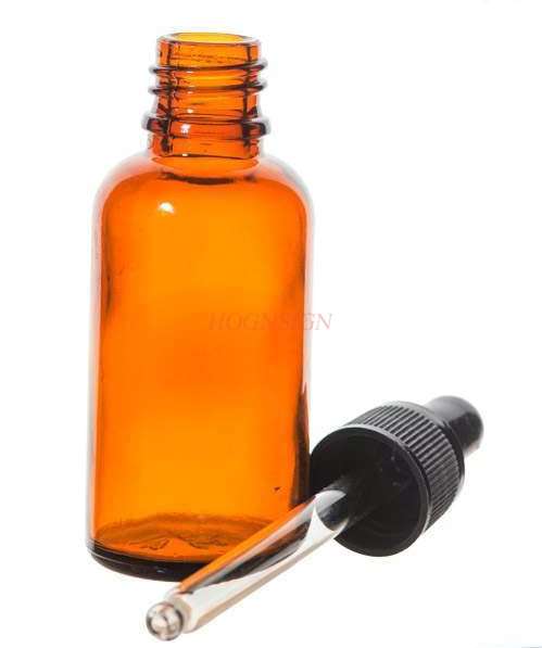 Brun skruet glasflaske 20ml forseglet flaske kemisk eksperimentudstyr flaske æterisk olie flaske