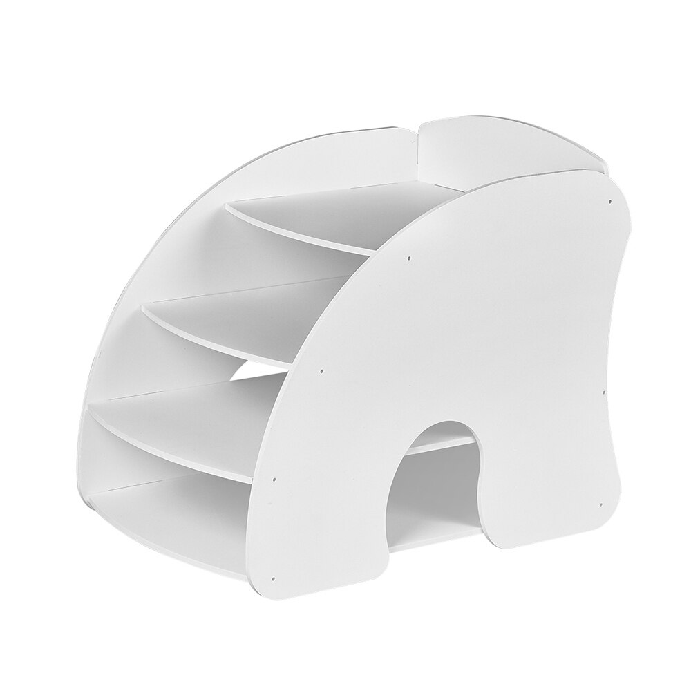 Boek Tijdschrift Houder Desk Organizer Briefpapier Opslag Stand Plank Rack Desktop Bestand Rek Opslag Artefact multi-layer: Blauw