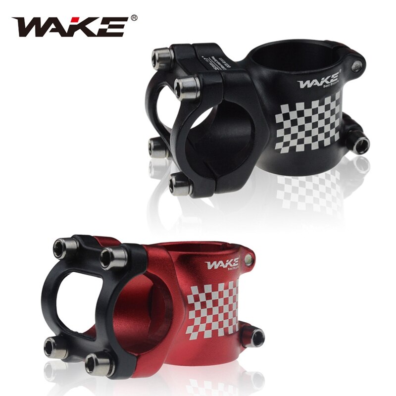 WAKE Bike Stem 25,4mm aleación de aluminio bicicleta elevador de vástago de manillar ciclismo equipo herramienta para niños Balance Bike negro