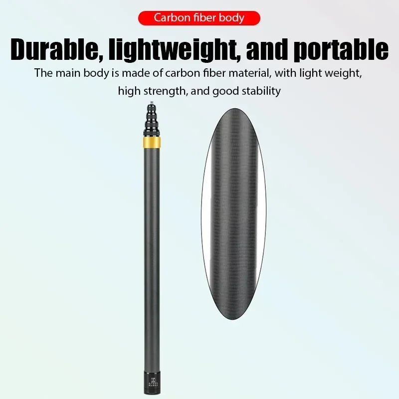 Perche à Selfie Invisible en Fiber de carbone, édition étendue, pour Insta360 X3 GO3 Action 4, accessoires 300CM pour DJI GoPro