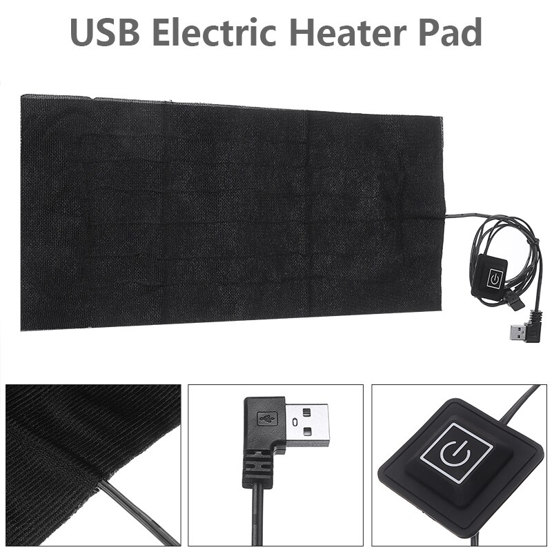 USB Electric Cloth Heater Pad Winter Heating Waist Abdomen Cushion Warmer For Back Shoulder Pet Bed Warming Pad 5V 2A