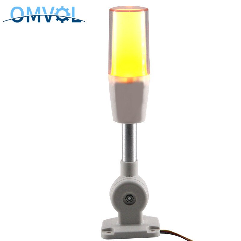 Voyant lumineux Led tricolore 24V, 3 couleurs en 1, lampe d'avertissement intelligente pour Machine à alarme