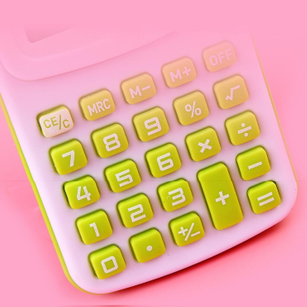Pocket Size Mini Calculator Portable Digital Calculator 8digit Display Cartoon Carry Stationery Student Office Supplies