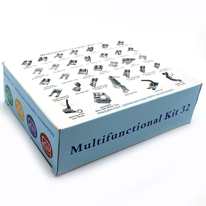 32 pièces fournitures de Machine à coudre pieds-de-biche pour Machines à coudre ensemble de Kit de pieds: Default Title