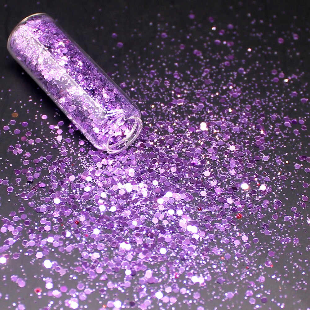 1 flaske dyb guld holografiske pailletter glitter shimmer diamant 12 farver eye shiny skin highlighter ansigt krop glitter festival: 7