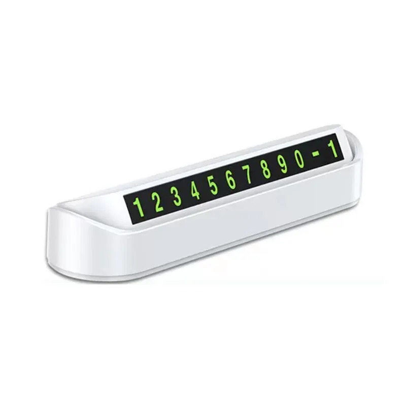 Car Temporary Parking Card Phone Number Card Plate Telephone Number Car Park Stop Automobile Accessories: Blue