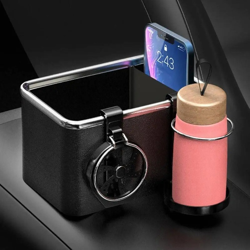 2 STUKS Auto Opbergdoos Armsteun Organisatoren Auto-interieur Opbergen Opruimen Accessoires Voor Telefoon Tissue Cup Bekerhouder
