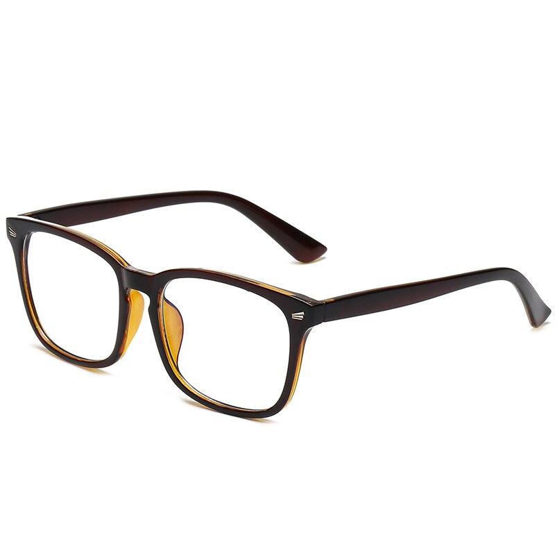 Anti blau licht brille gläser quadrat Computer brille schlicht gläser voll rahmen gläser für männer und frauen strahlung schutz: Grau