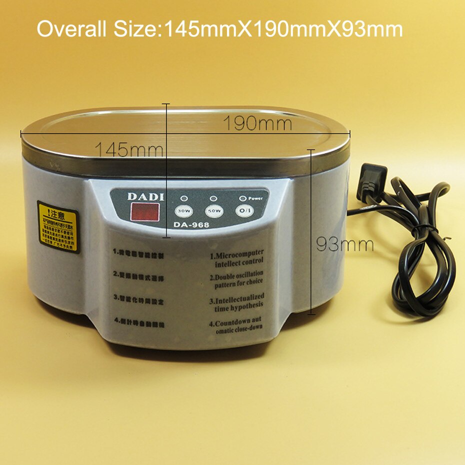 Smart Ultrasone Reiniger Rvs Ultrasound Wave Wassen Voor Sieraden Glazen Ultrasound Bad Machine