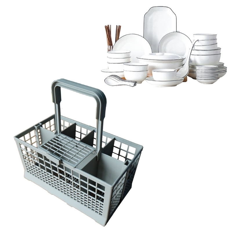 Universal Dishwasher Cutlery Basket Portable Replacement Cutlery Dishwasher Basket Dishwasher Holder Storage