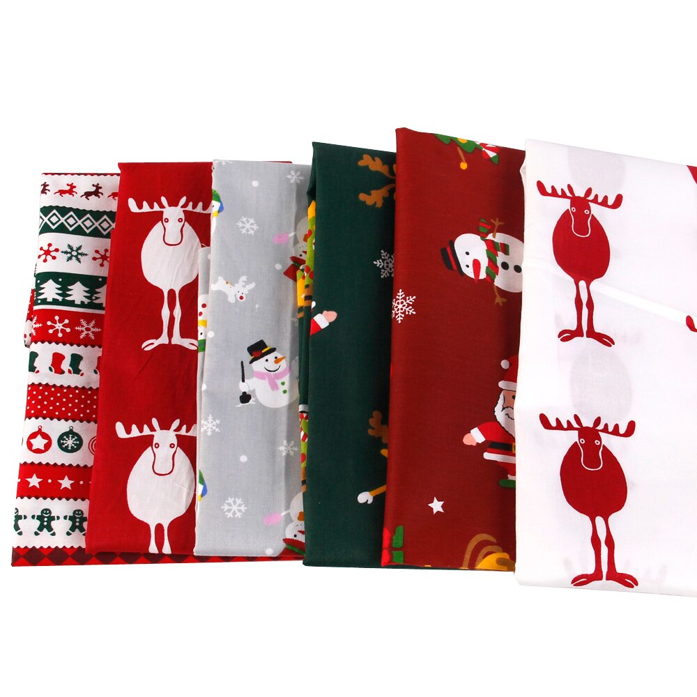 Accesorios David, 50x145cm, Navidad tela de algodón para tejido para niños, textil para el hogar para coser muñeca Tilda, c3142