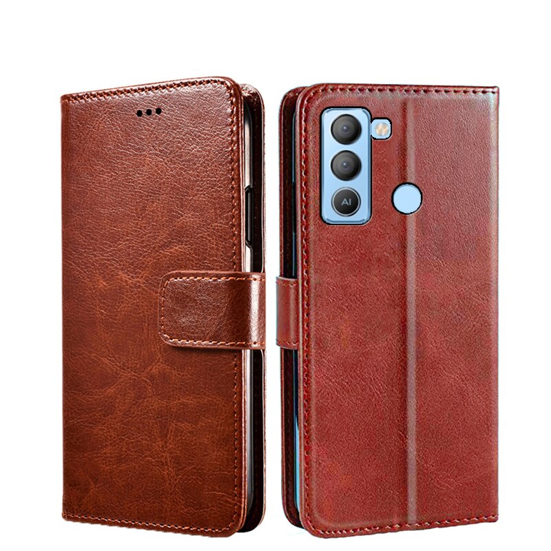 Coque portefeuille en cuir pour Tecno POP 5 LTE, étui à rabat avec support de carte magnétique, protection de téléphone, livre pour Tecno POP5 LTE