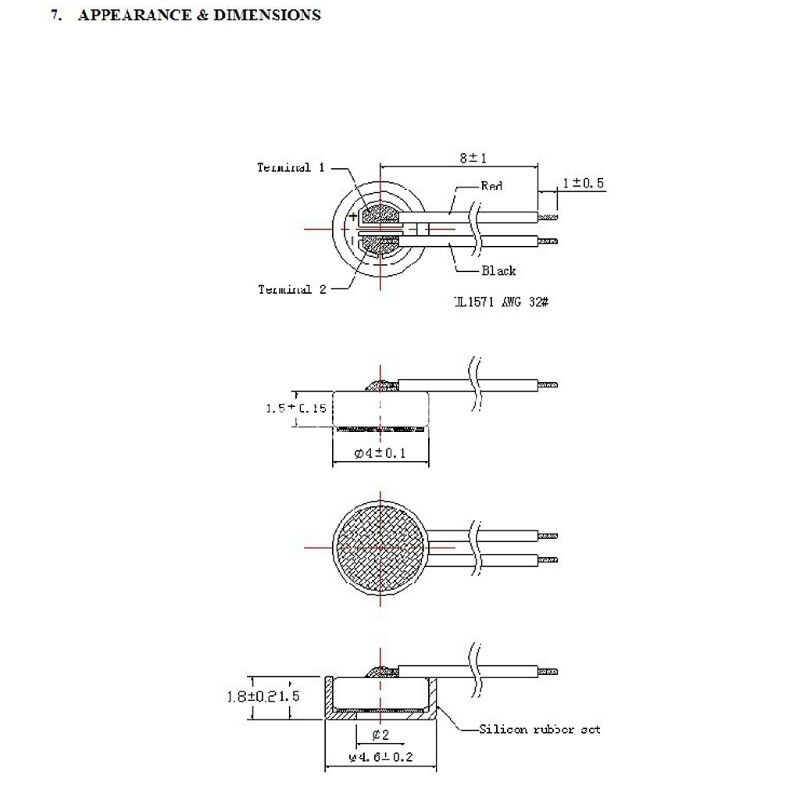 Electret Condenser High Sensitivity 4015 MIC For PC Phone Earphone Mp3 Player XXUC