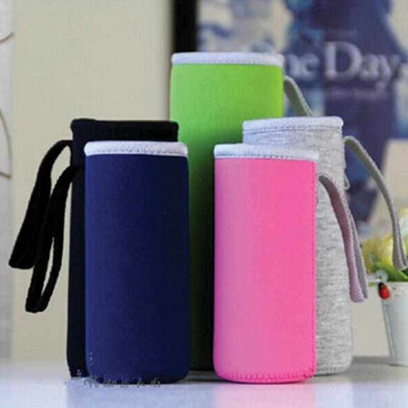 Geanta pentru capac pentru sticla de apa portabila 1 pc saci de pahare 360ml/550ml accesorii sportive pentru camping set durabil, moale, cu vacuum din neopren