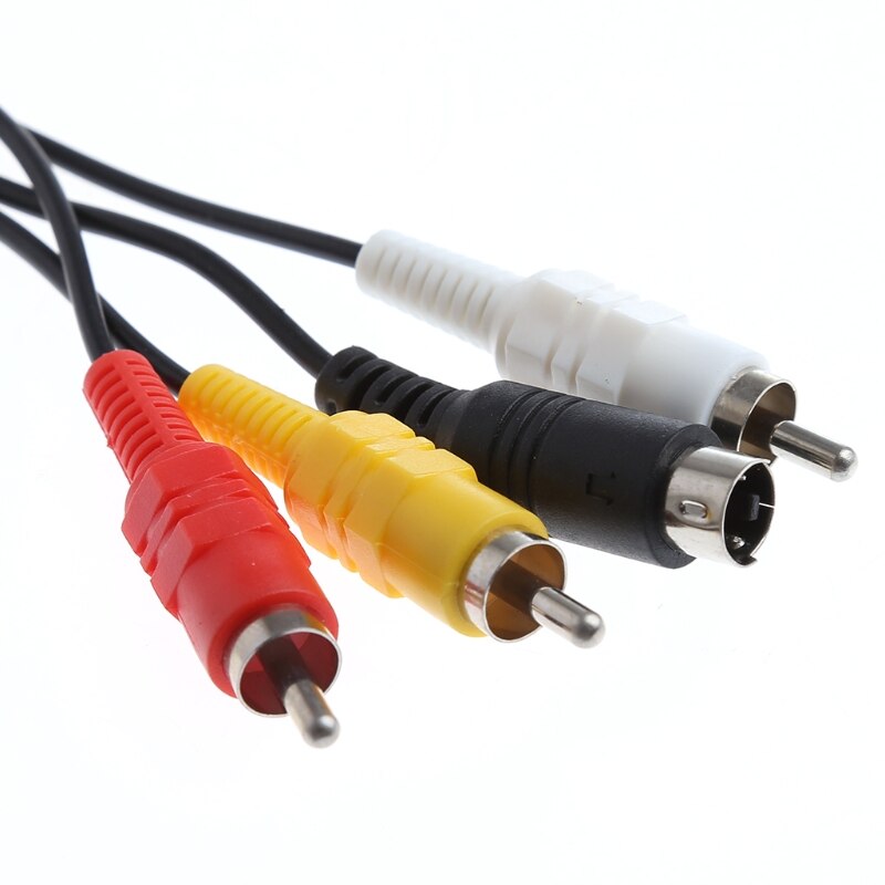 1.8M AV Cable S-Video RCA Video HD TV Cable for Nintendo Gamecube 64 SNES NGC N64