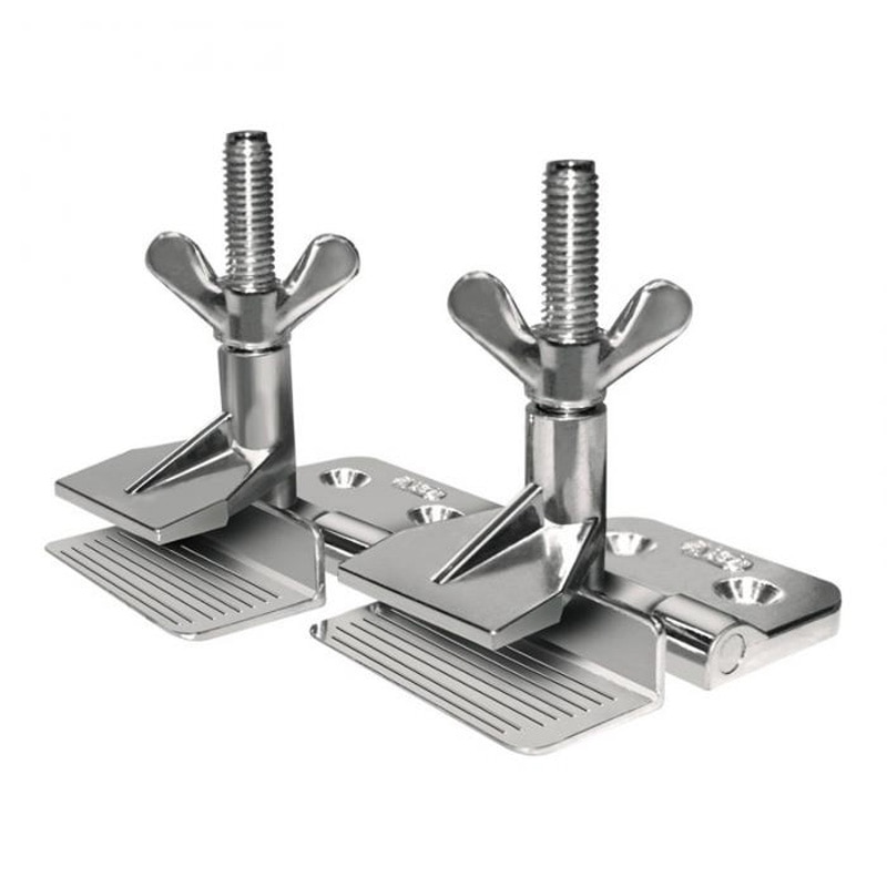 2 pcs Zinklegering Zilveren Zeefdruk Klemmen Scharnier Klem Vlinder Scharnier Klem Voor DIY Bevestiging Schermen Tool