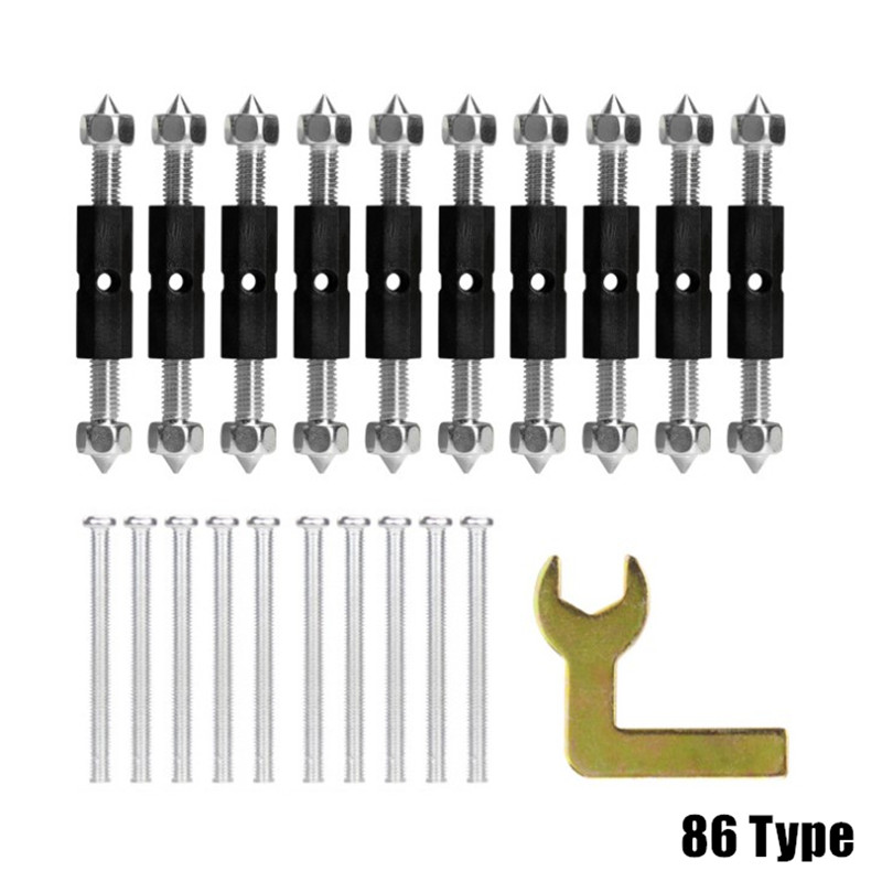 10 pièces 118/86 Type interrupteur prise Cassette vis tige de Support montage mural boîte de commutation Kit de réparation interne entretoises de cachette outils de réparation: Gris foncé