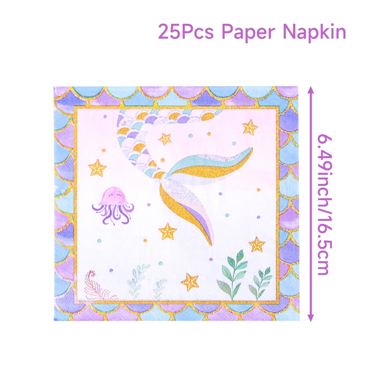 Nappe de table petite sirène, décoration de fête d'anniversaire, 1er anniversaire pour fille sous la mer, fournitures de fête pour réception pour bébé: Vert menthe