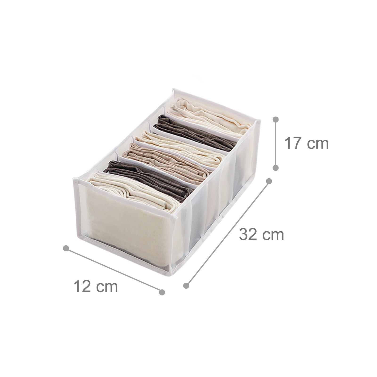 Organizer Voor Ondergoed Opbergdozen Voor Sokken Beha Thuis Wasbaar Opvouwbare Gescheiden Opslag Dressing Organisatoren Divider Dozen: D