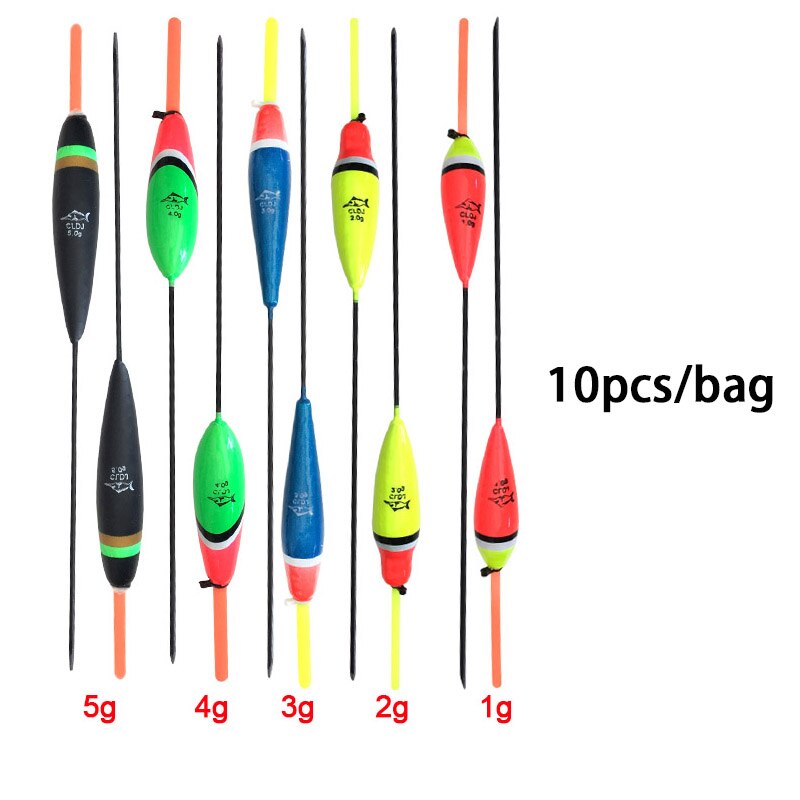 Topline Visgerei 10 Stks/partij Visdobbers Alle Waggler Boei Bobbers Vis Barguzinsky Fir Praalwagens Tackle Karper Pesca Boya Acesorios: Mixed float