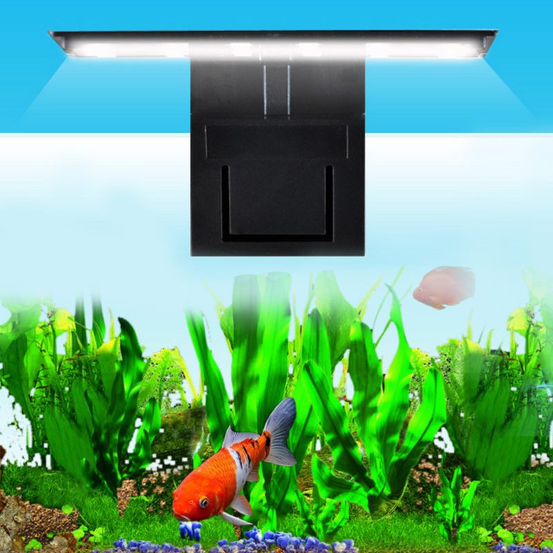 12 LED Aquarium Fish Tank Clamp Clip Water Plant Grow White Color Lighting EU