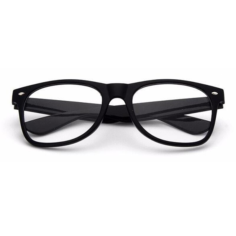 Retro Zwarte Vierkante Glazen Luxe Brilmontuur Vrouwen Mannen Transparante Bijziendheid Nerd Bril Clear Lens Optische Brillen Frame