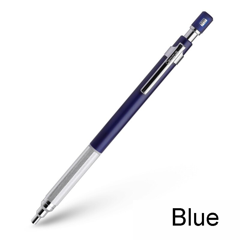 Kokuyo protecxin mekanisk blyant 0.5mm anti-break core tegne blyanter skridsikker holder  ps305: Blå