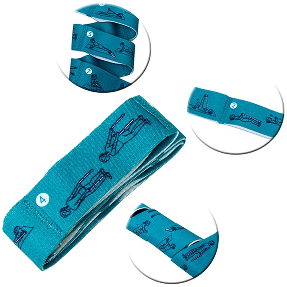 Elastisk yoga pilates stretch stropp belte fitness motstand band gym utstyr sport trening trening trening elastiske bånd