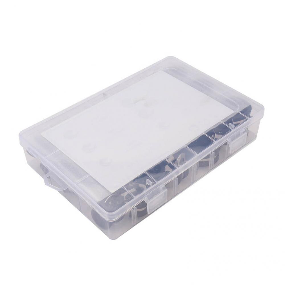 Oil-proof Stainless Steel R-Shaped Cable Clamps Kit In 6 Sizes for Automotive