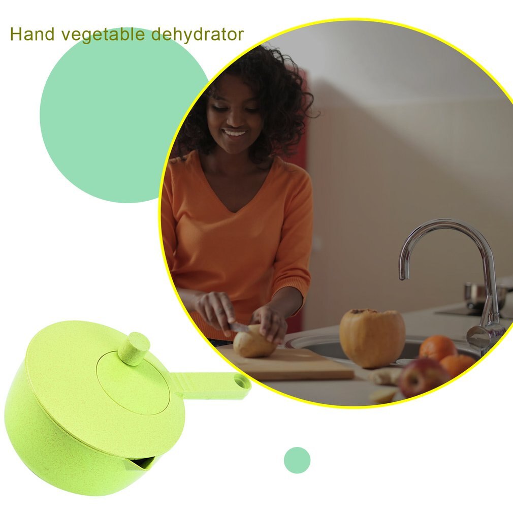 Hand Operated Vegetable Dehydrator Dryer Fruit Salad Mixer Rice Washer Wheat Straw PP Multifunctional Kitchen Tools: Default Title