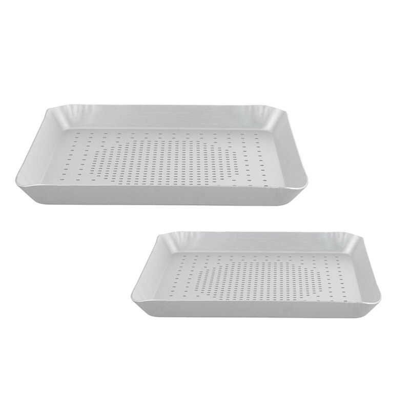 Aluminum Alloy Pizza Baking Pan Non-Stick Square Mesh Pizza Tray Mold Bread Pan