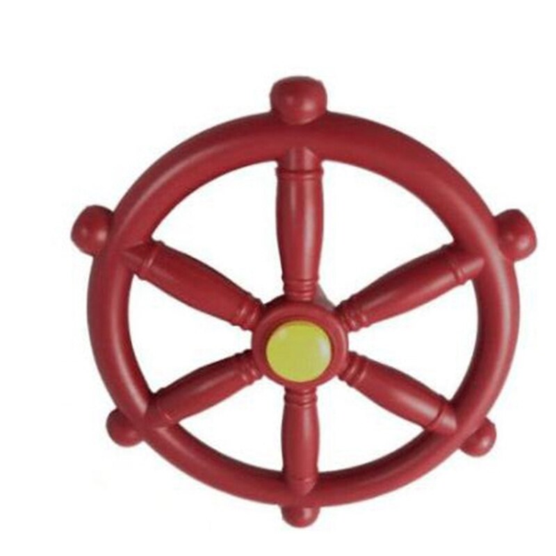 Bateau jouet pour enfants / ensemble de balançoires à volant de bateau, petits équipements pour la maison, ensemble de jouets pour le jardin avec kit de fixation rouge