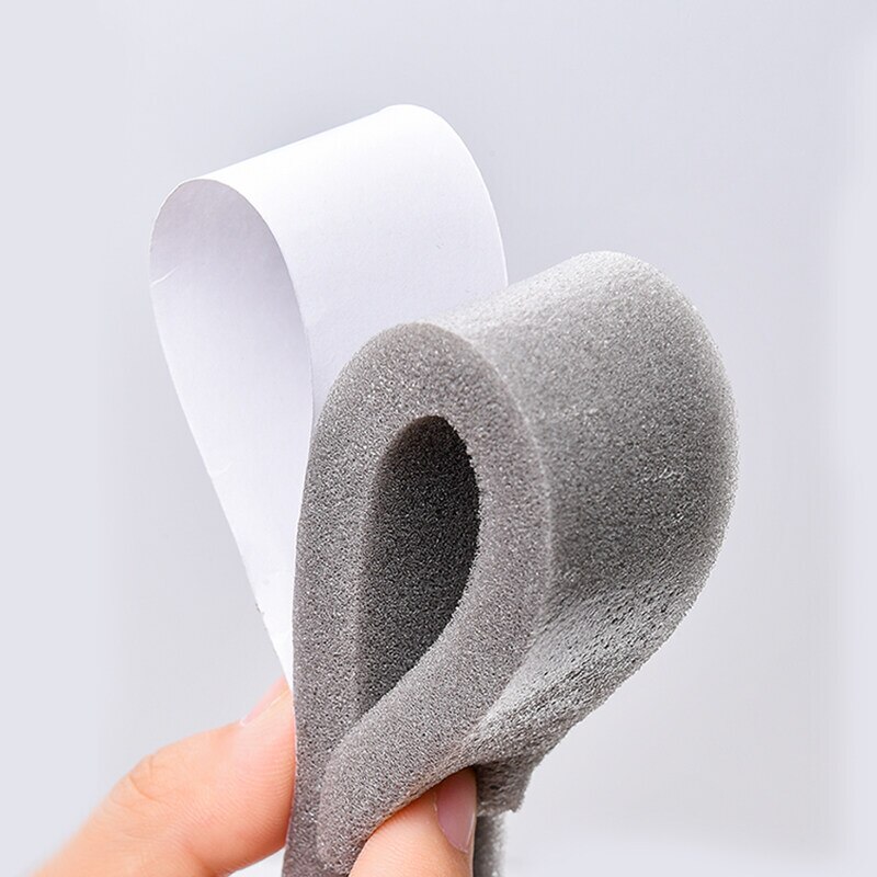 2 Roll Door Window Sealing Strip Weather Stripping Self-Adhesive Soundproof Sponge Foam Insulation Tape Windproof Dustproof Seal