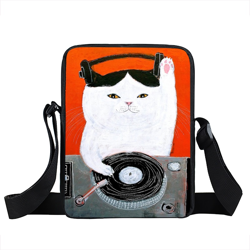 Sac à main Kawaii en forme de chat café pour femmes, sacoche à bandoulière de dessin animé chaton mignon, petite pochette de loisirs: XKBCHM07