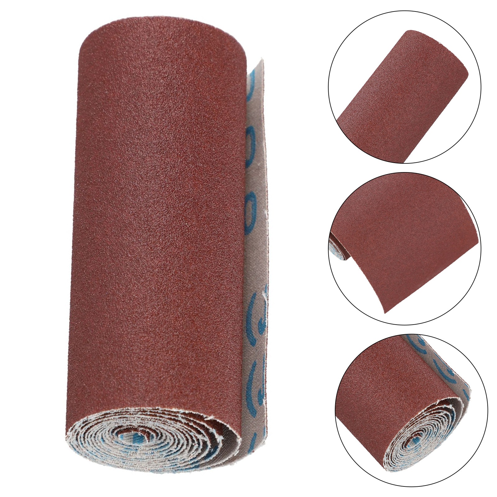 Sandpapirrull smergelklut sandpapir slipepapir ark 1 meter lengde 4 '' 100mm bredde 80 120 180 240 600 800
