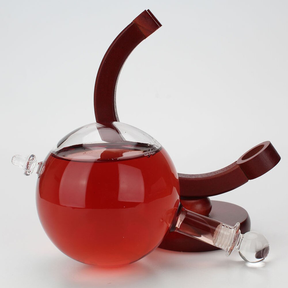 Mini Globe Whiskey Decanter Beluchter Glas Fles Met Houder Rack Alcohol Wodka Decanter Schenker Bar 500Ml