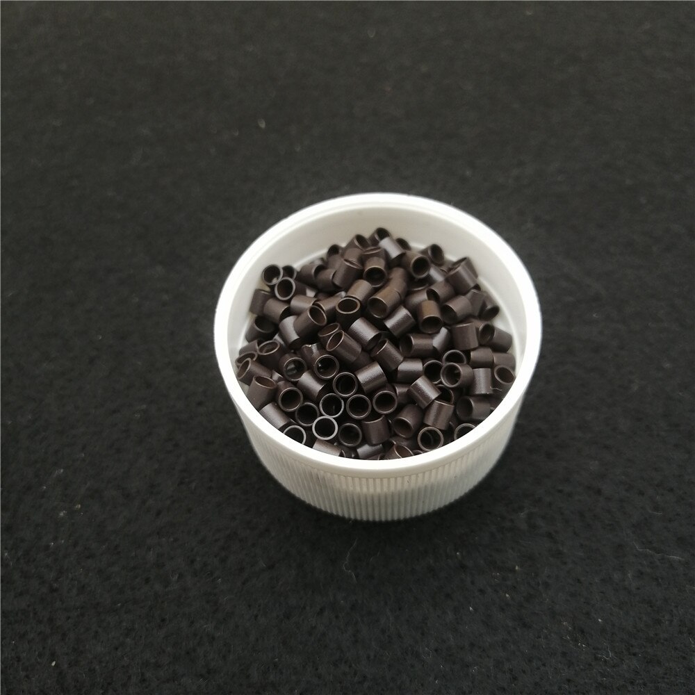 3.0 x 2.4 x 3.0mm mini kobberrør mikroringer perler koblinger til hårforlengelsesverktøy
