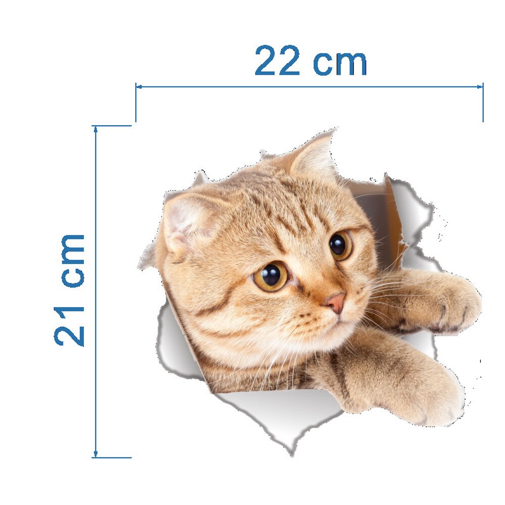 3d Wall Sticker Hole View Bathroom Living Room Home Decor Decal Wall Stickers Bathroom Toilet Door Wallpaper Mural Decals: B