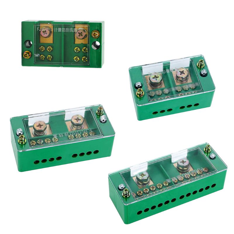 Single Phase 2-IN 4/6/8/12-OUT Wire Terminal Box Household Distribution Box Terminal Junction Case