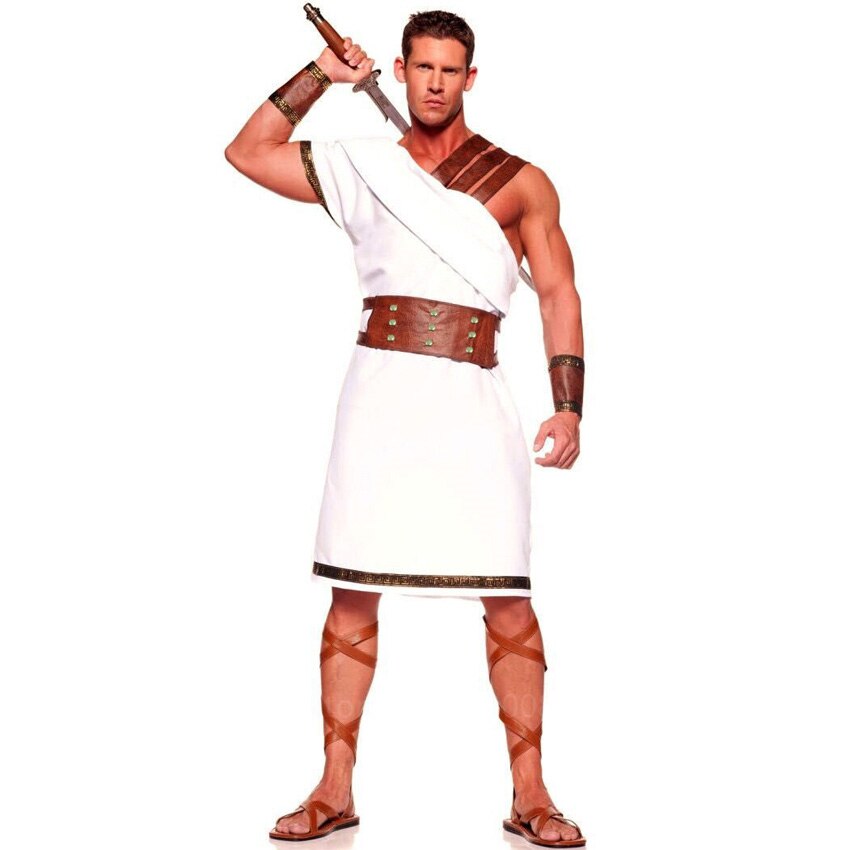Par halloween cosplay kostumer til kvinder mænd voksen ridder middelalder rollespil grækenland rom kriger mytologi olympus mid alder