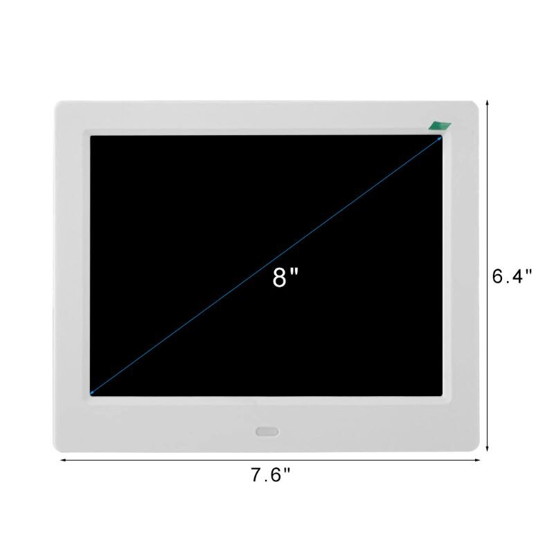 8Inch IPS Digital Clock Calendar with Date Day Reminder for Elderly and Children N1HF