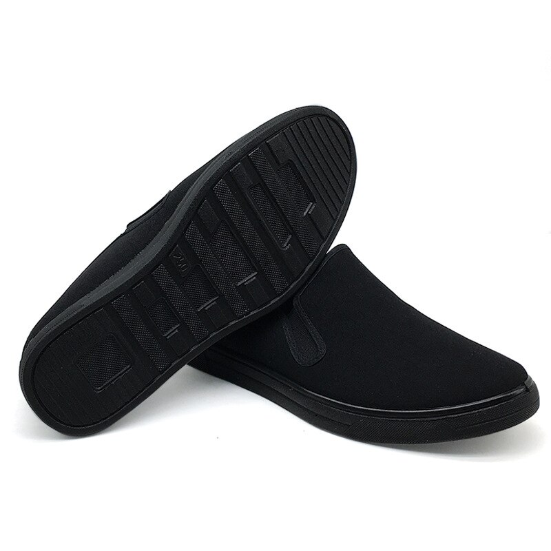 Mænd lærred sko enkle afslappede herre loafersafgang skridsikker behagelige vulkaniserede sko mand lejligheder størrelse 667