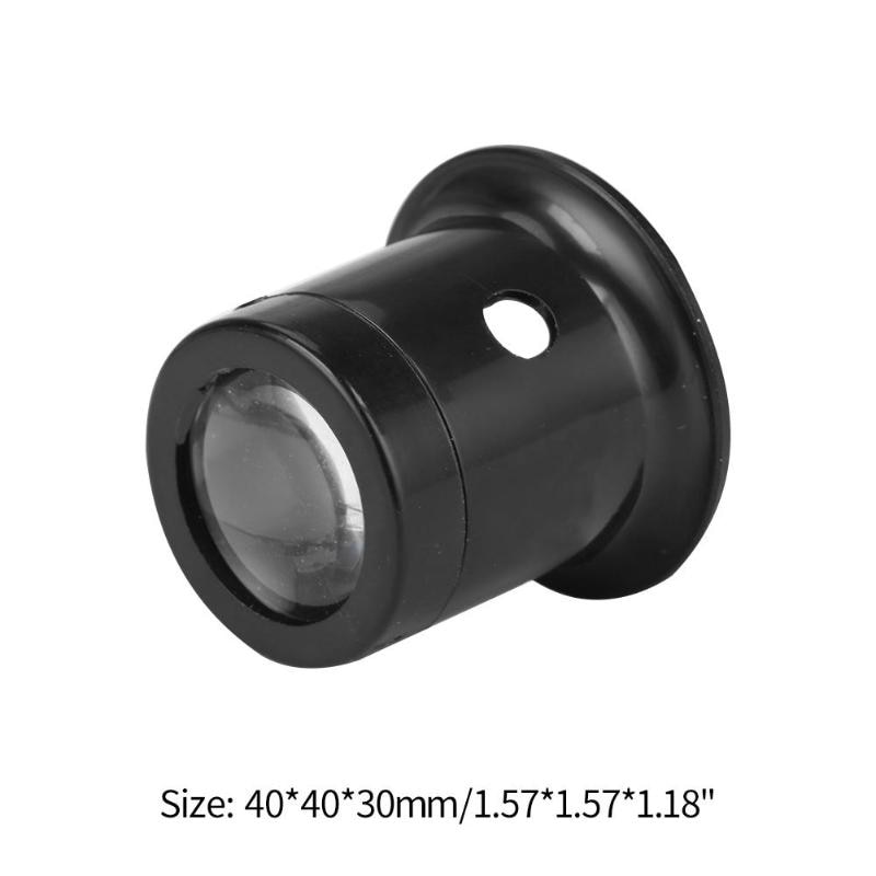 10X Monocular Glass Magnifier Watch Jewelry Repair Tools Loupe Lens Black Eye Optical Loop Magnifying Tool