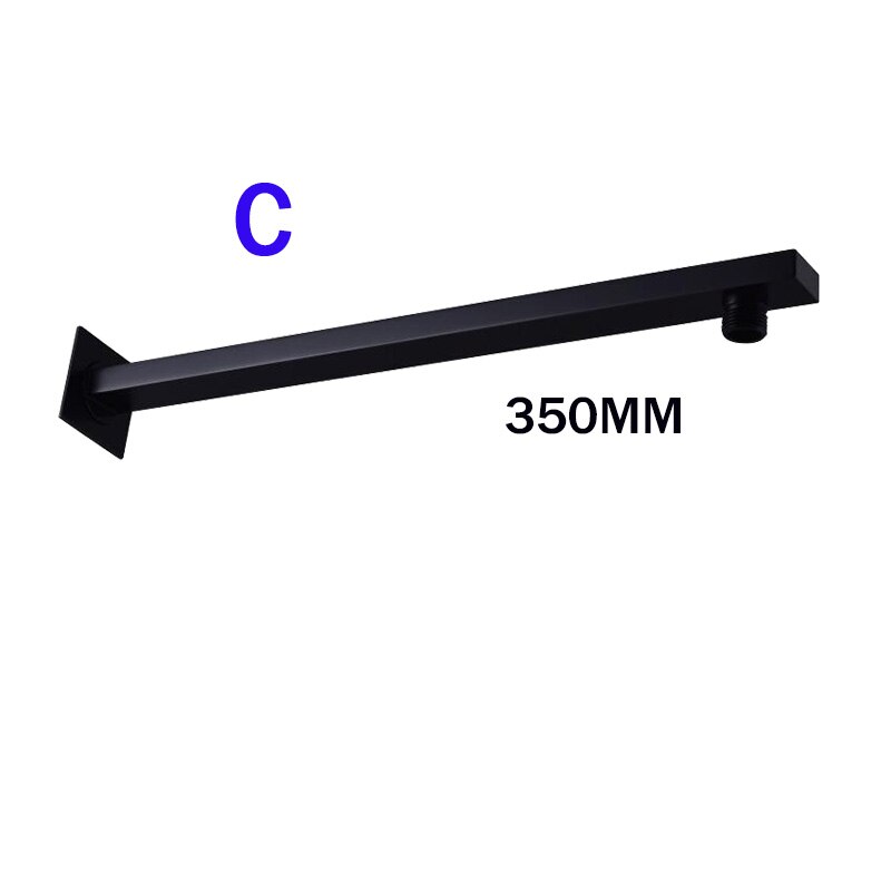Black Stainless Steel Wall Mounted or Ceiling Mounted Bathroom Shower Arm Shower rod