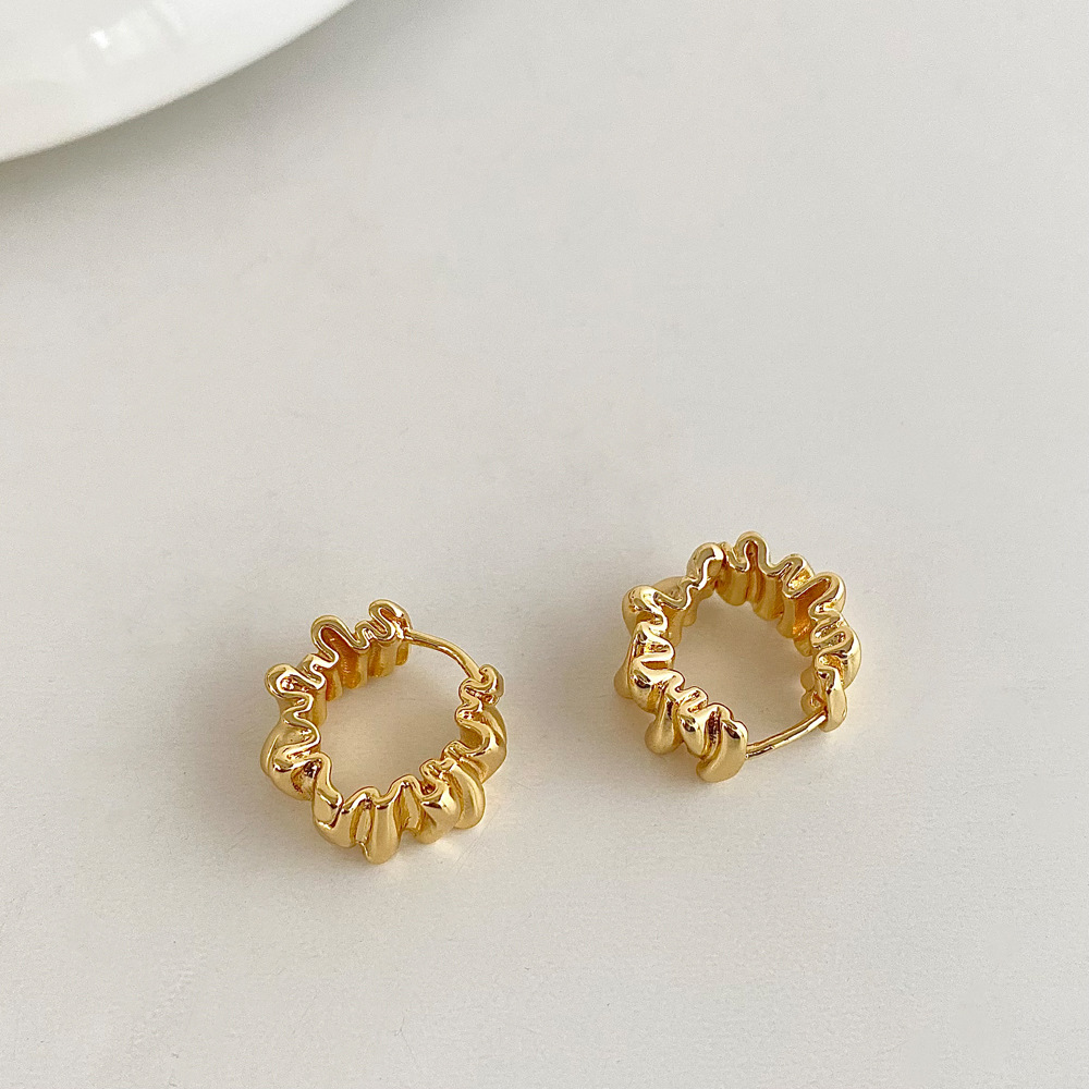 Pendientes de aro gruesos de Metal liso de acero inoxidable para mujeres y niñas, aros redondos a la , pendientes llamativos, joyería Punk: PLATEADO