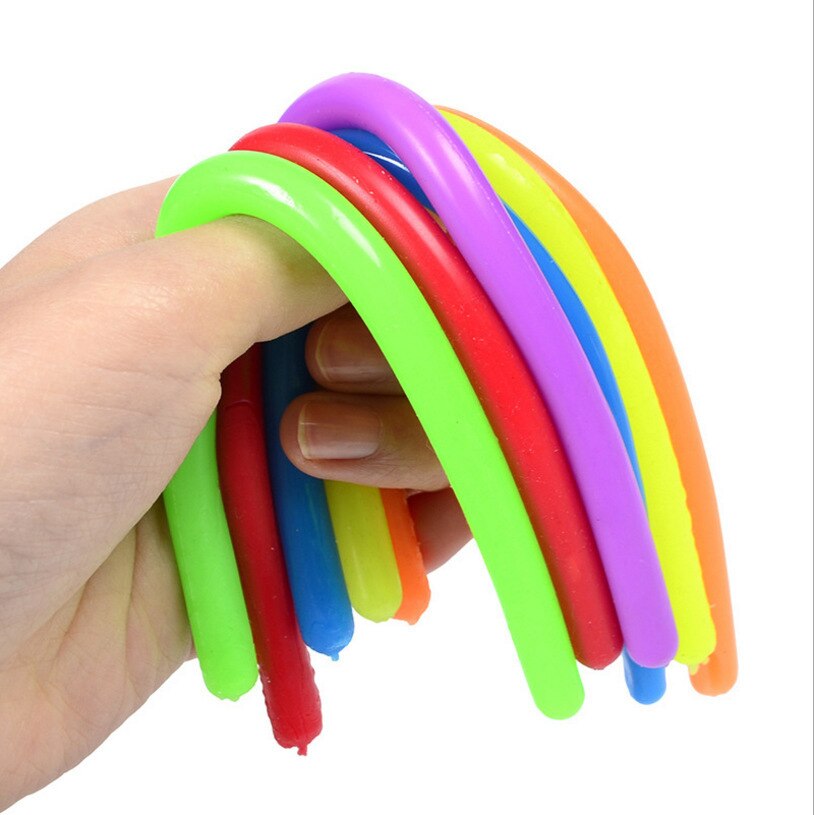 Bunte, gedrehte seil-fidget-toys zum selbermachen, wickeln, spielerische lernspiele, stressabbau, dekompressionsspielzeug für erwachsene (18 stück): 5pc m größe