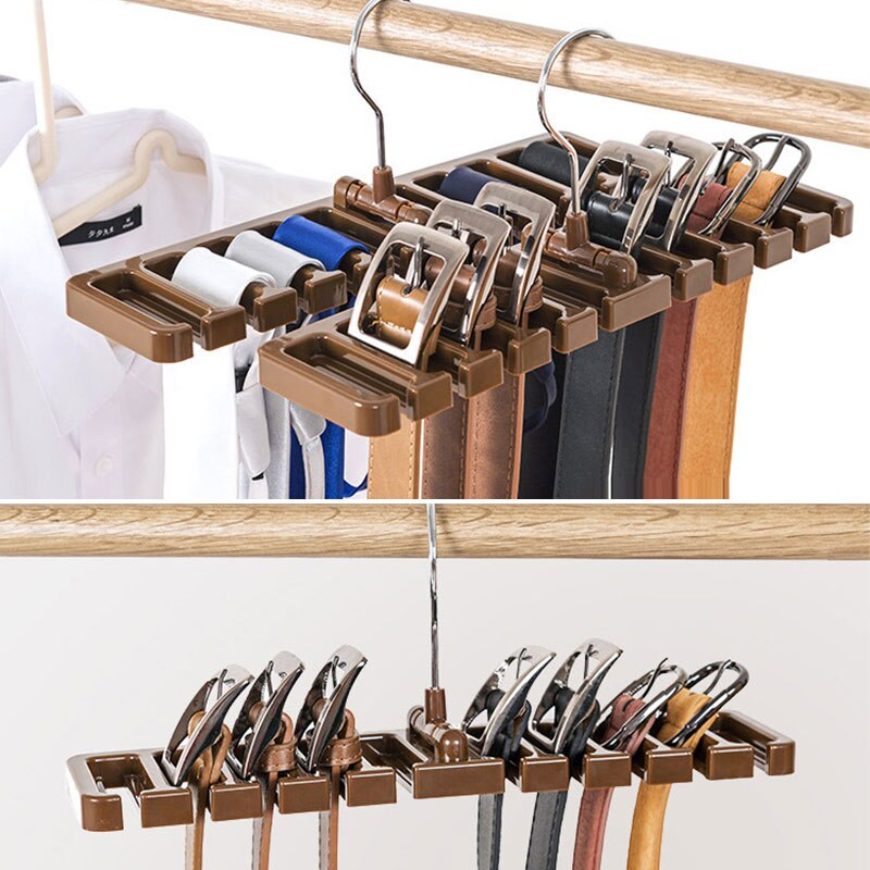 Estante de almacenamiento de 10 rejillas, organizador de cinturón de corbata, ahorrador de espacio giratorio, colgador de bufanda y corbatas, gancho, organización de armario, Tops, sujetador, bolsa de cinturón