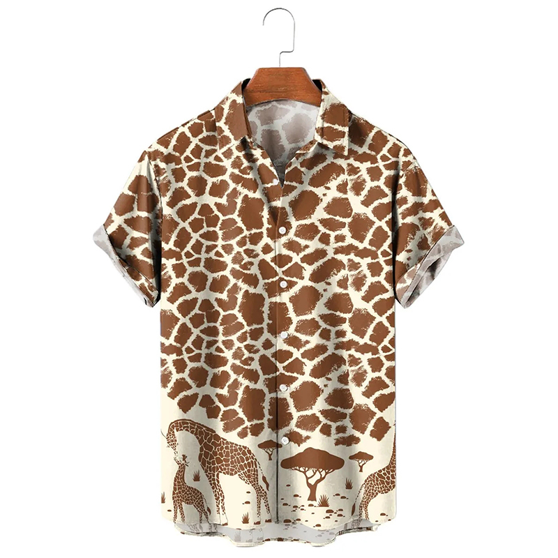 Sommer Straße Hüfte hüpfen Tyranno saurus Rex Pirnt Harajuku Männer Frauen Hemden Ebene aufbringen Kurzarm Bluse Hawaii Shirt