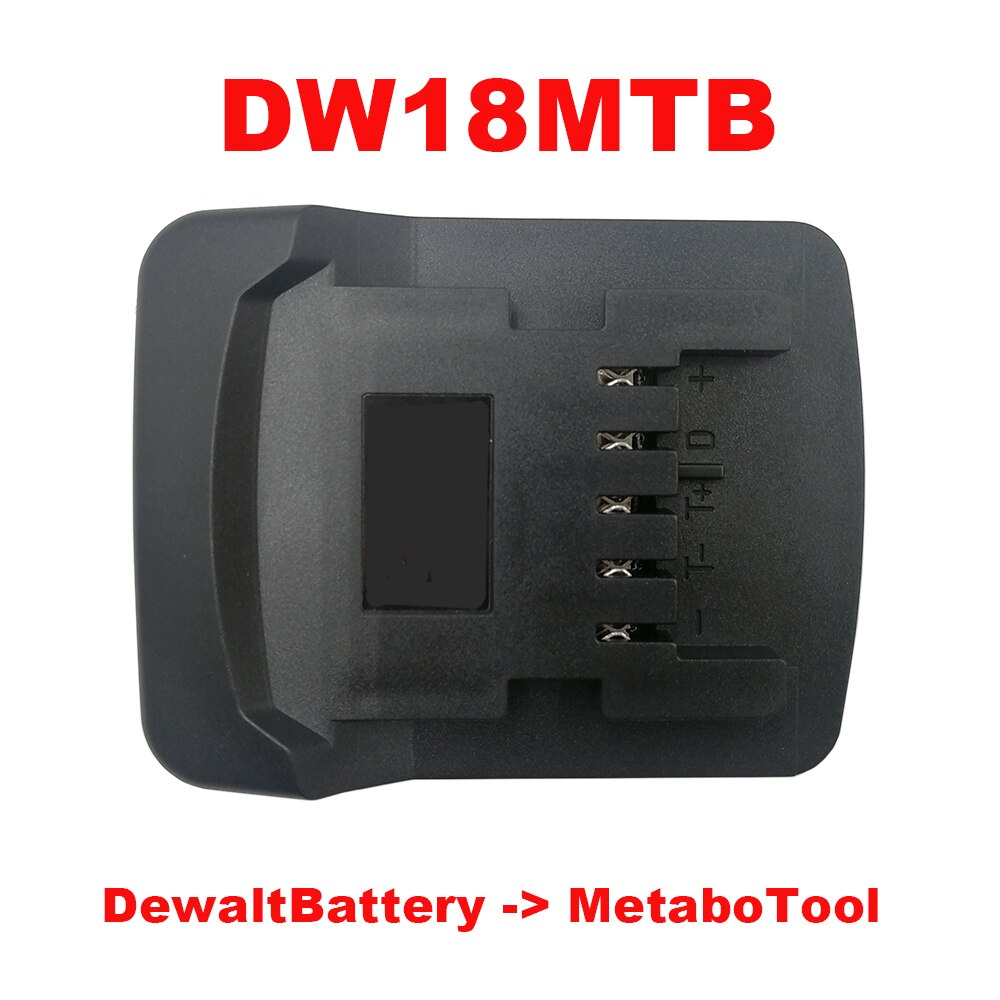 Adaptador DCB200 DM18M etc. Convertidor Utiliza batería de iones de litio Dewolt 18V en Makita Milwaukee Busch Ryobi Hitache Metabo Worx Alex herramienta: DW18MTB
