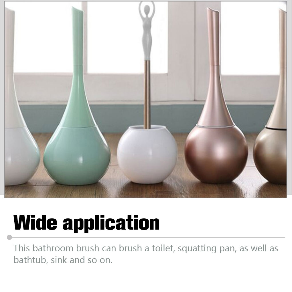 Toaleta ABS szczotka biurowa kucana muszla klozetowa miękkie narzędzie czyszczenie włosów łazienka